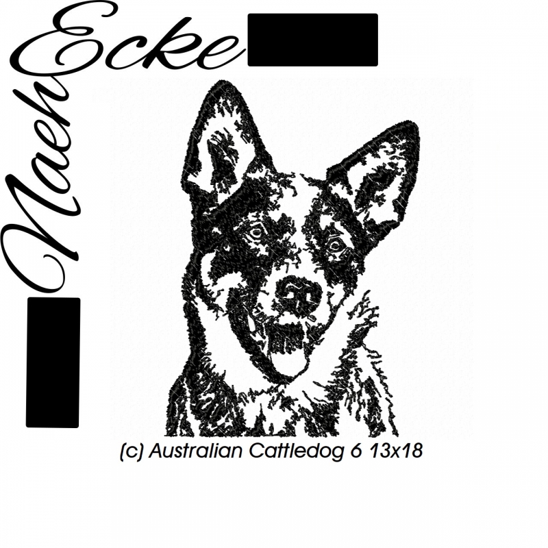 Stickdatei Australian Cattledog 6 13x18