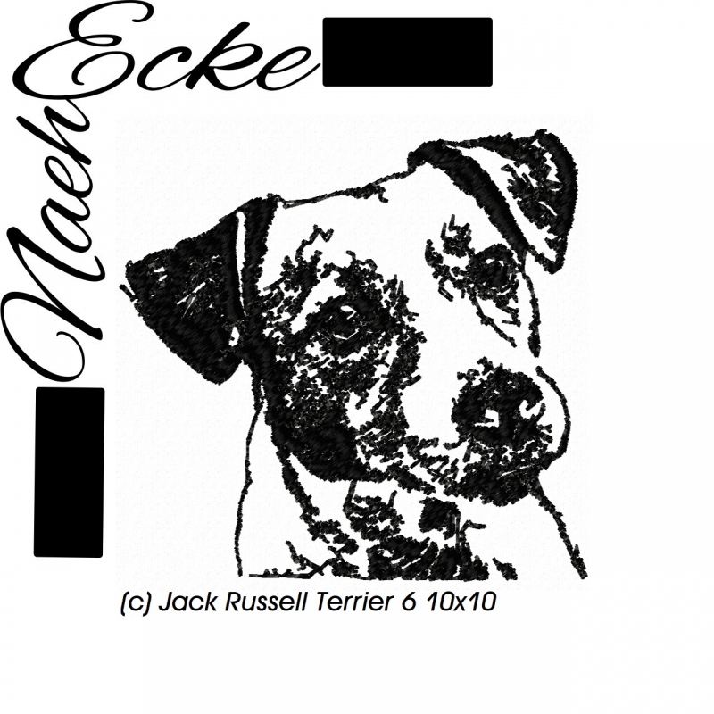 Stickdatei Jack Russell Terrier 6 10x10