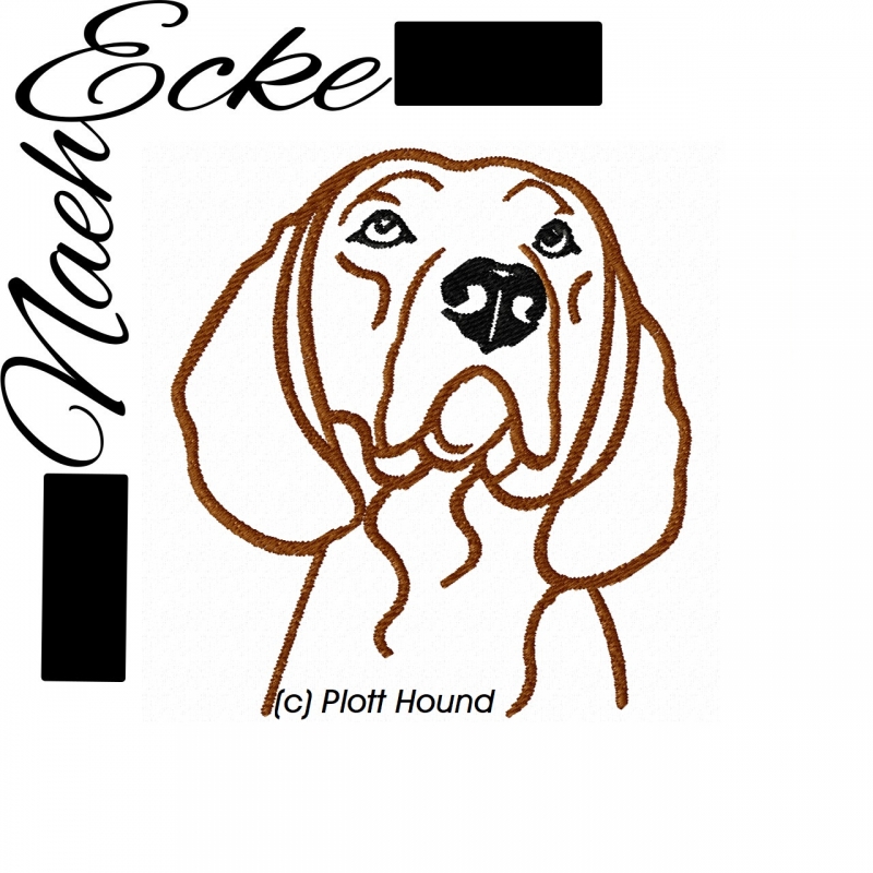 Stickdatei Plott Hound 10x10