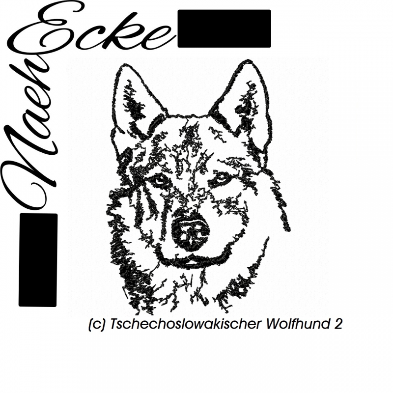 Stickdatei Tschechoslowakischer Wolfhund 2 13x18