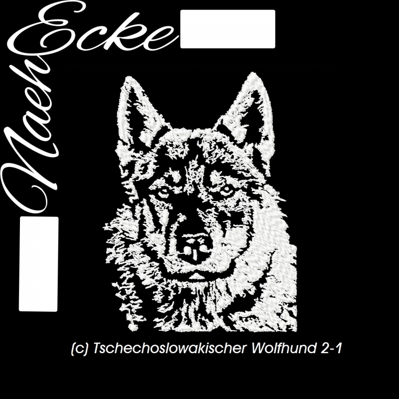 Stickdatei Tschechoslowakischer Wolfhund 2-1 13x18