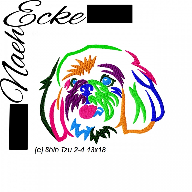 Stickdatei Shih Tzu 2-4 13x18