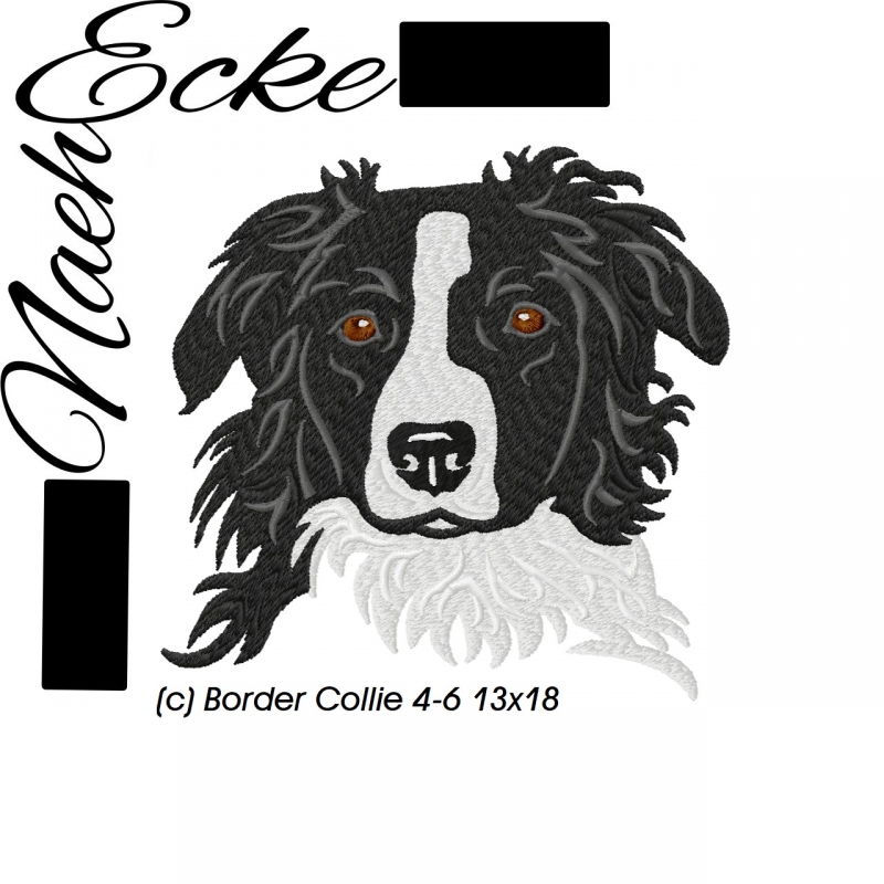 Stickdatei Border Collie Nr. 4-6 13x18