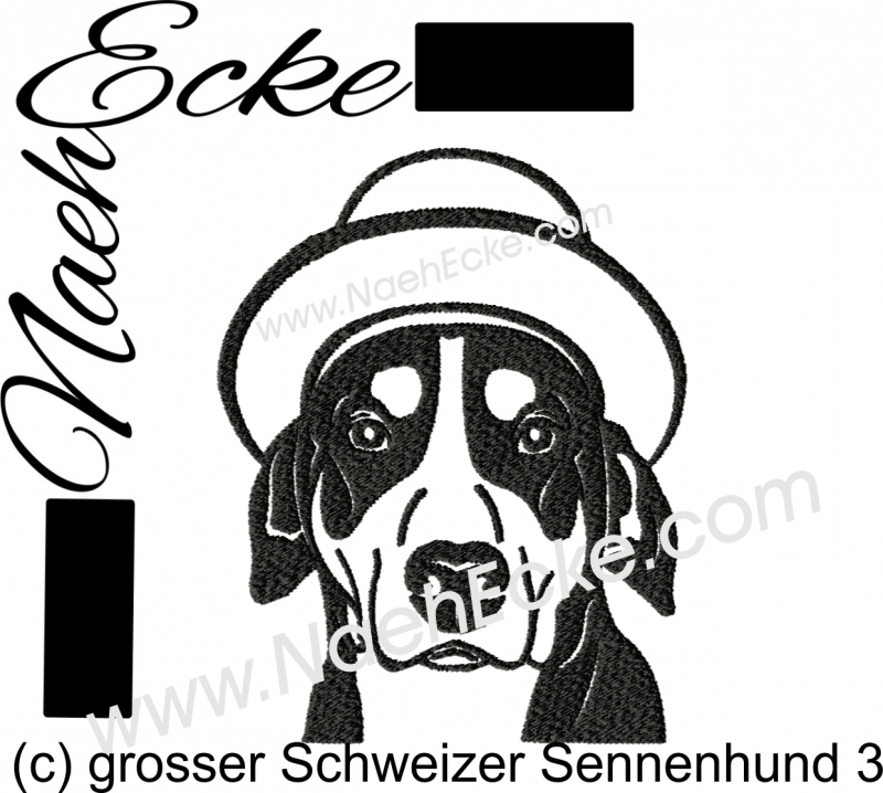 Stickdatei Grosser Schweizer Sennenhund 3 10x10