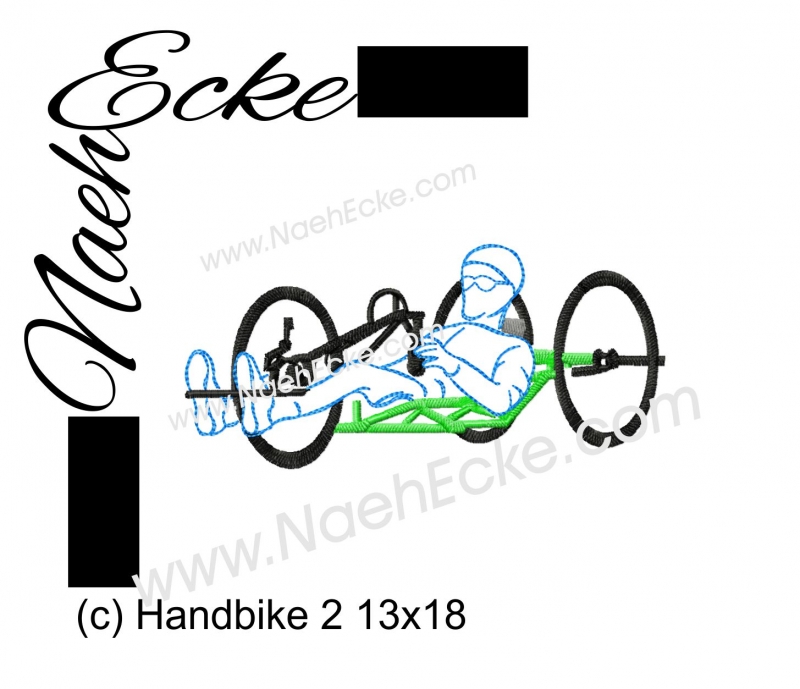 Stickdatei Handbike 2 13x18