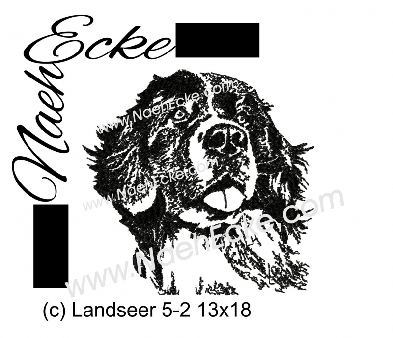 Stickdatei Landseer Nr. 5-2 Scrib-Art 13x18