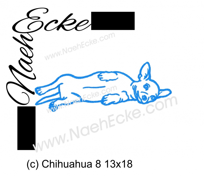 Stickdatei Chihuahua Nr. 10 13x18