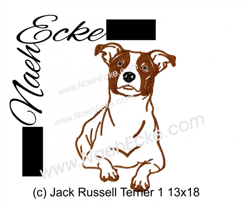 Stickdatei Jack Russell Terrier Nr. 1 13x18