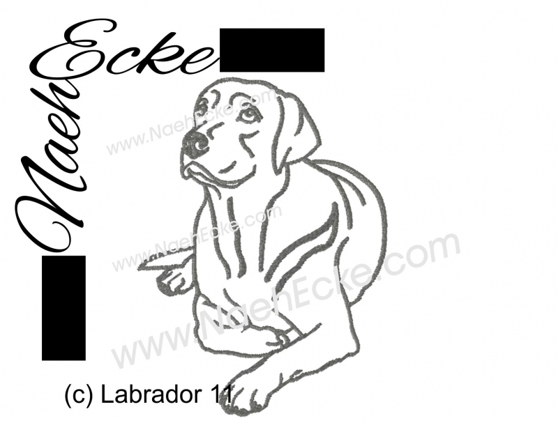 Stickdatei Labrador Nr. 11 13x18