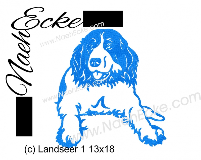 Stickdatei Landseer Nr. 2 13x18