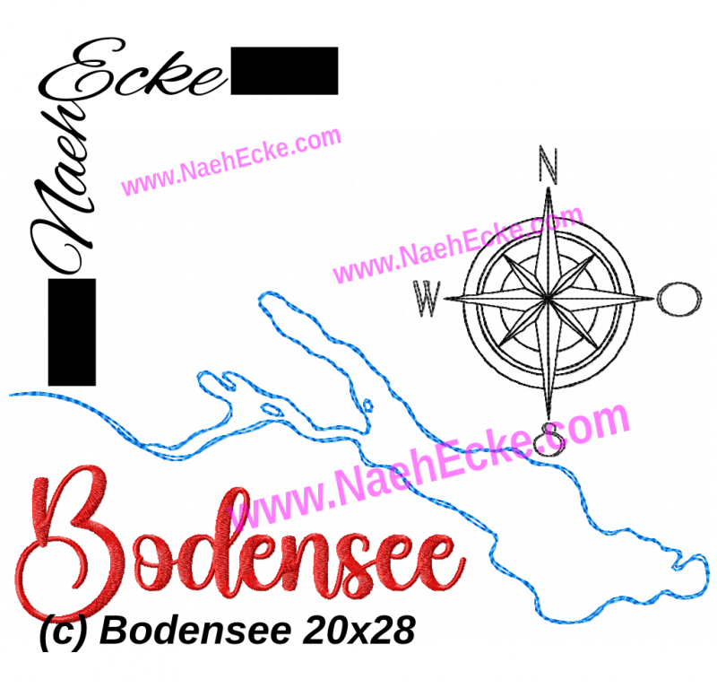 Stickdatei Bodensee 20x28 / 20x30 / 20x36