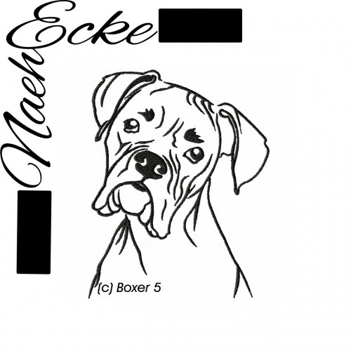 Stickdatei Boxer Nr. 5 10x10