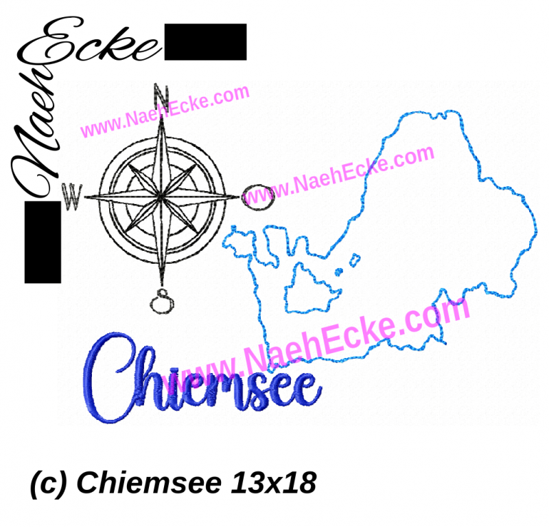 Stickdatei Chiemsee 13x18 / 14x20