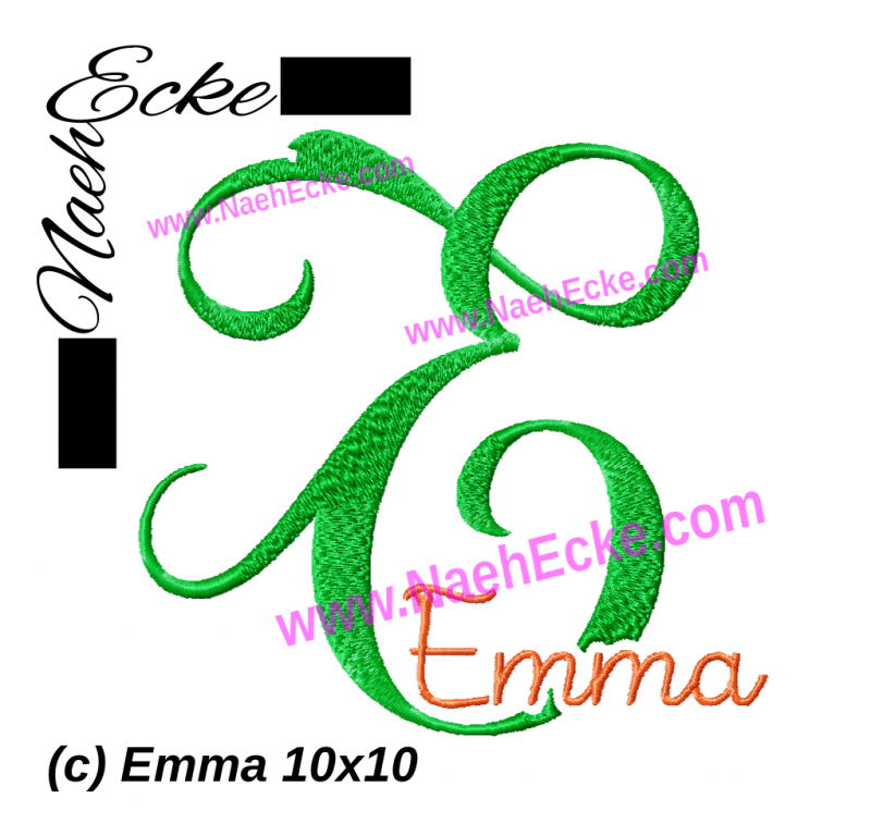 Stickdatei Emma 10x10