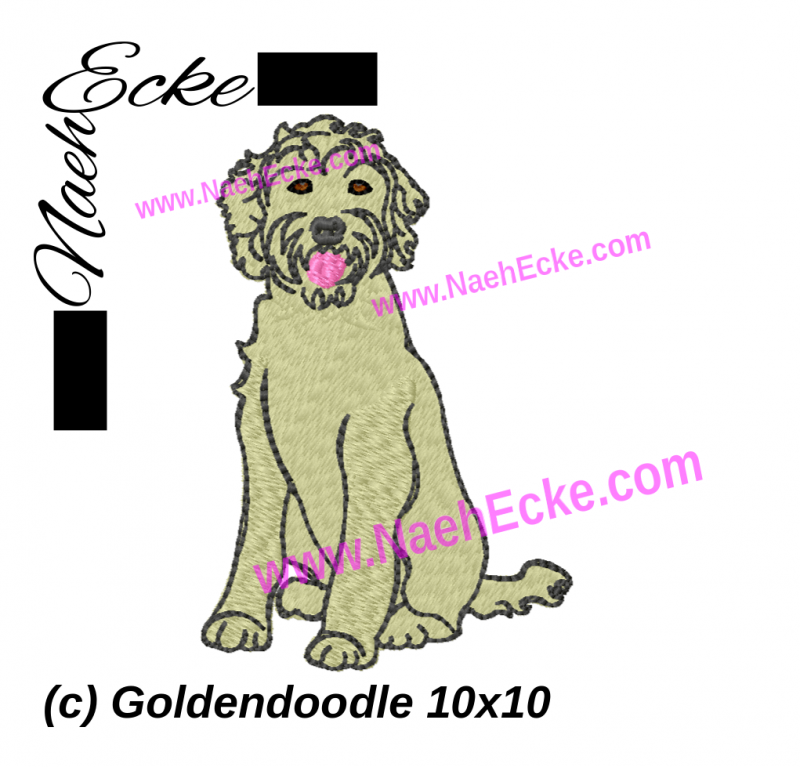 Stickdatei Goldendoodle 4 10x10