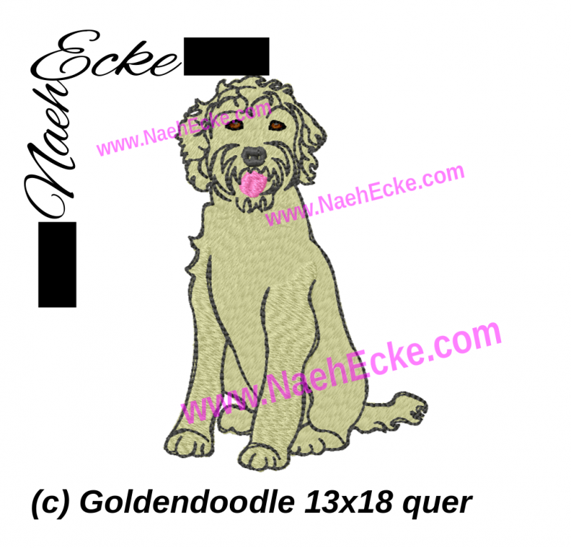 Stickdatei Goldendoodle 4 13x18 / 14x20