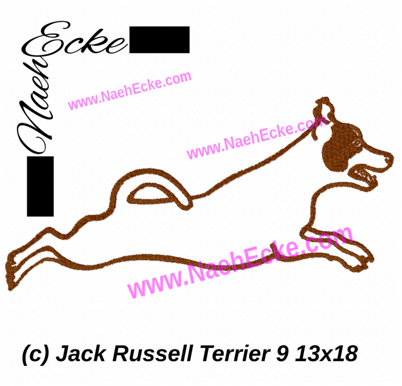 Stickdatei Jack Russell Terrier Nr. 9 13x18 / 14x20