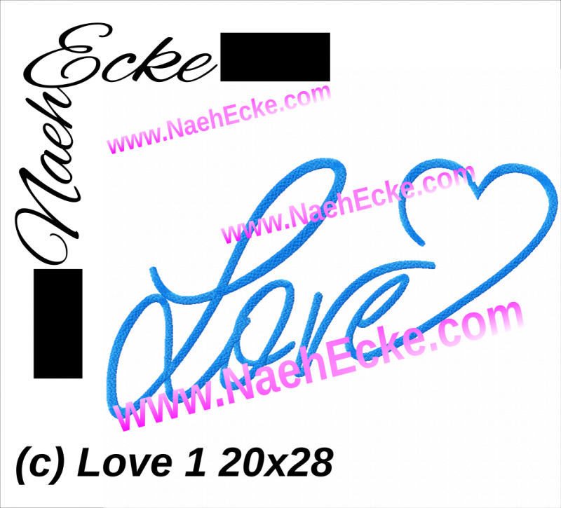 Stickdatei Love 20x28