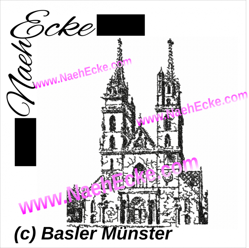 Stickdatei Basler Münster 20x20 / 20x28 / 20x30 Scrib-Art