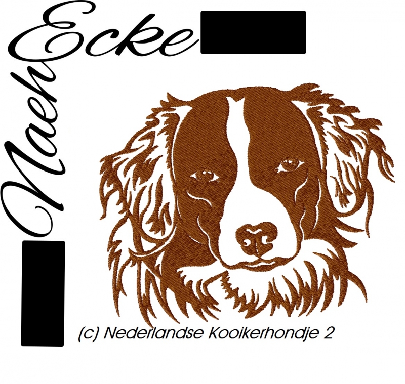 Stickdatei Nederlandse Kooikerhondje Nr. 2 13x18 