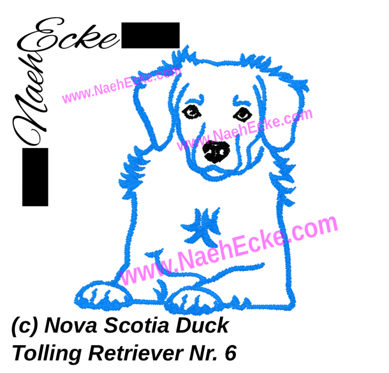 Stickdatei Nova Scotia Duck Tolling Retriever Nr. 6 10x10