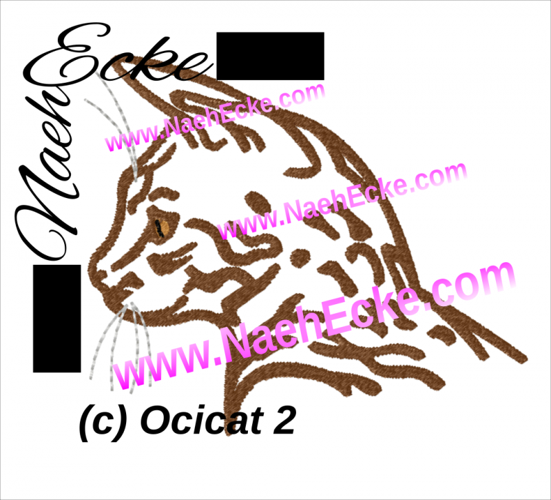 Stickdatei Ocicat 2 10x10