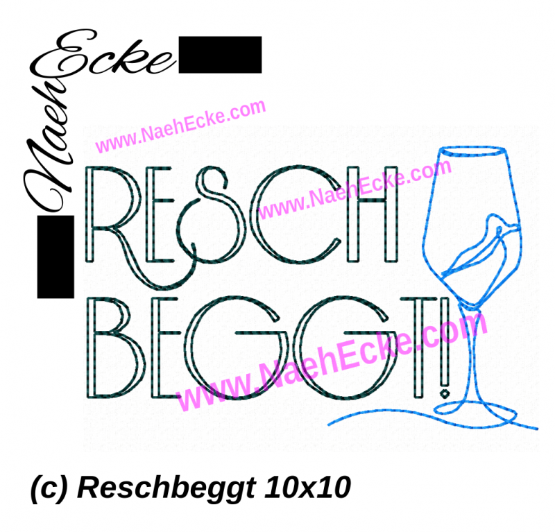 Stickdatei Reschbeggt! 10x10