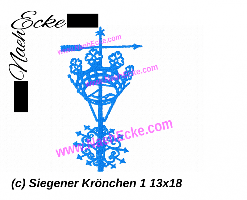 Stickdatei Siegener Krönchen 13x18 / 14x20