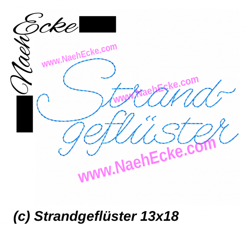 Stickdatei Strandgeflüster 1 13x18 / 14x20