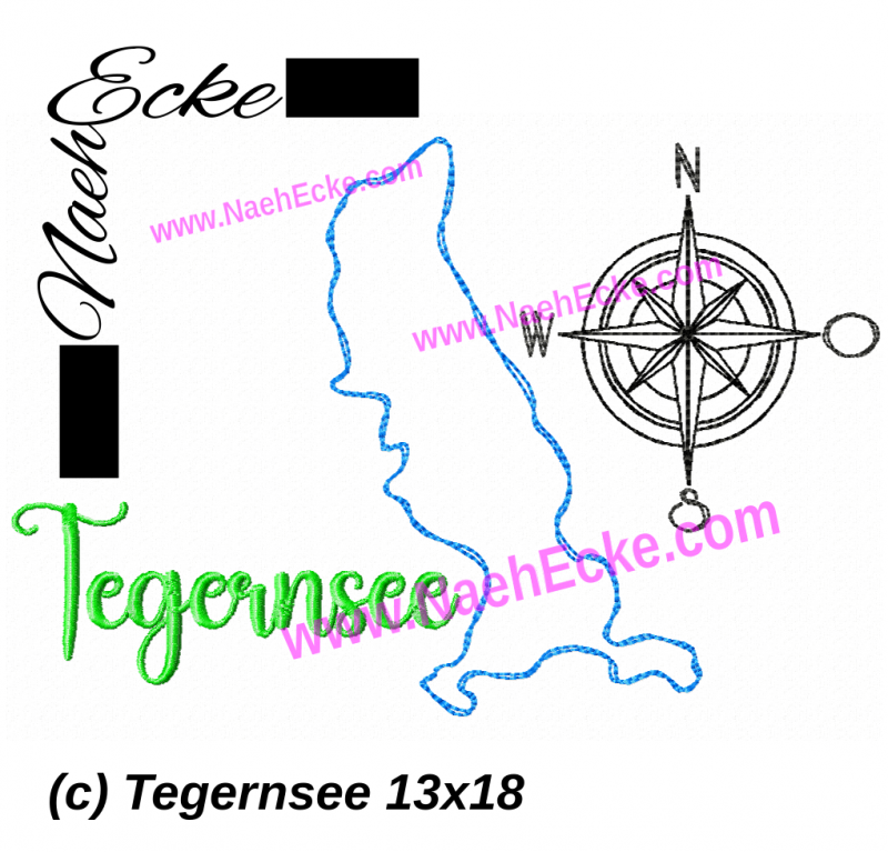 Stickdatei Tegernsee 13x18 / 14x20