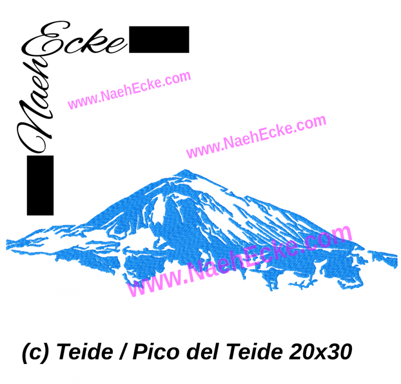 Stickdatei Teide / Pico del Teide 20x30 / 18x30