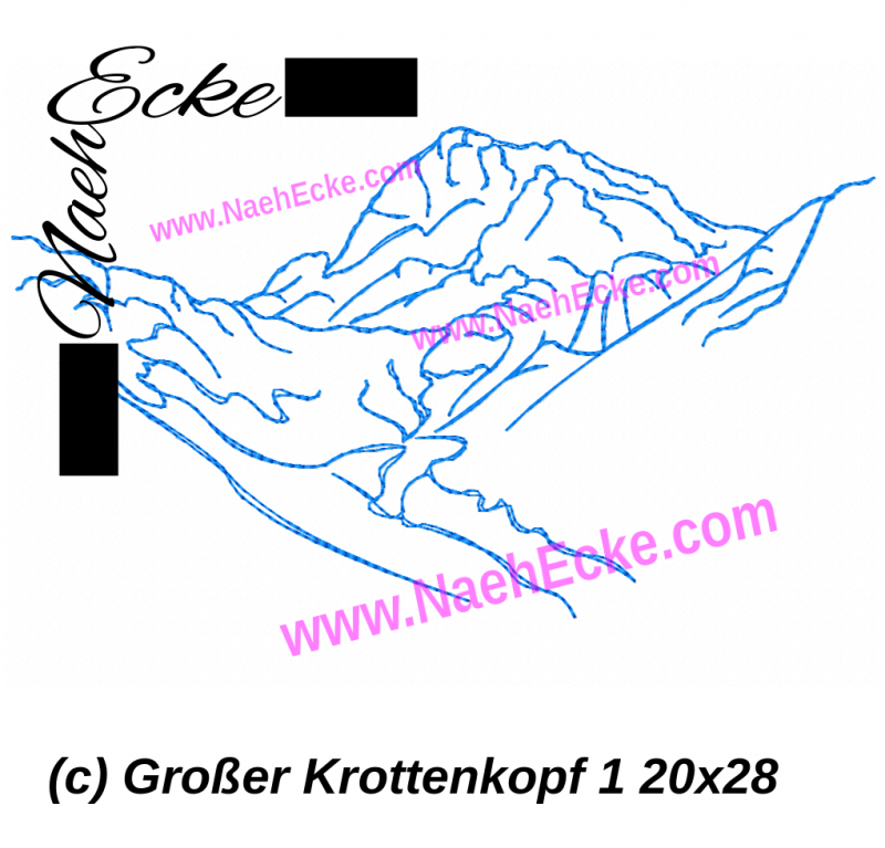 Stickdatei Großer Krottenkopf 20x28 / 18x30