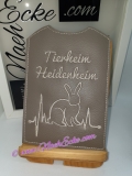 Stickdatei Hase Nr. 02 mit Herzschlag 10x10