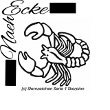 Embroidery Sternzeichen Serie 1 Scorpion 4x4