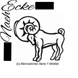 Embroidery Sternzeichen Serie 1 Aries 4x4