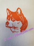 Stickdatei Akita Inu Nr. 1 10x10