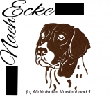 Stickdatei Altdänischer Vorstehhund Nr. 1 10x10