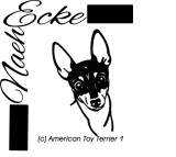 embroidery american Toy Terrier 1 4x4