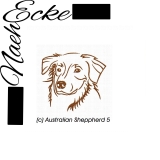 Stickdatei Australian Shepherd Nr. 5 10x10