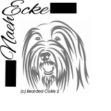 Stickdatei Bearded Collie 2 13x18