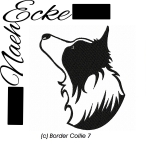 Stickdatei Border Collie Nr. 7 10x10