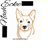 Embroidery Carolina Dog 1 10x10 