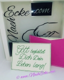 Stickdatei Gott begleitet Dich 13x18 ITH