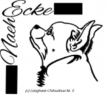 Stickdatei Chihuahua Nr. 5 Langhaar 20x30