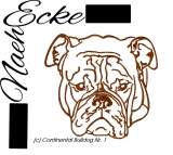 Stickdatei Continental Bulldog 1 10x10