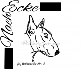 Stickdatei Bullterrier 2 13x18