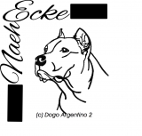 Stickdatei Dogo Argentino Nr. 2 10x10 