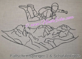 Stickdatei Fallschirmspringen 1 18x30 / 20x28