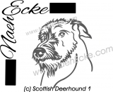 PLOTTERdatei Scottish Deerhound Nr. 1 SVG / EPS 