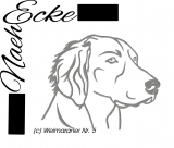 Stickdatei Weimaraner Nr. 5 10x10 